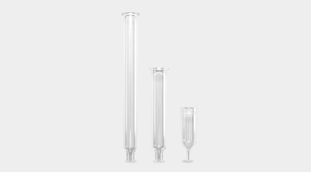 Overview SPE empty glass columns | © LCTech GmbH